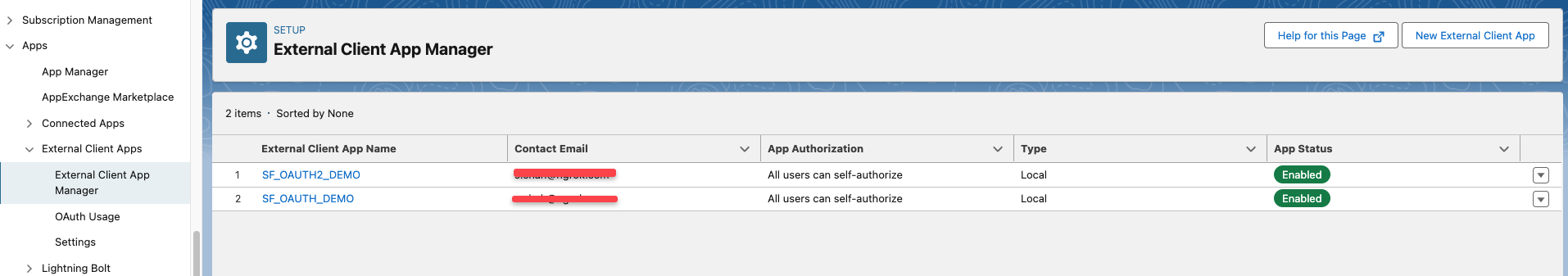 Salesforce Setup