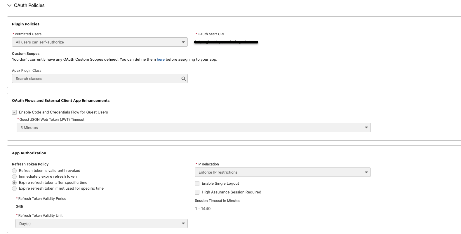 Final OAuth Config